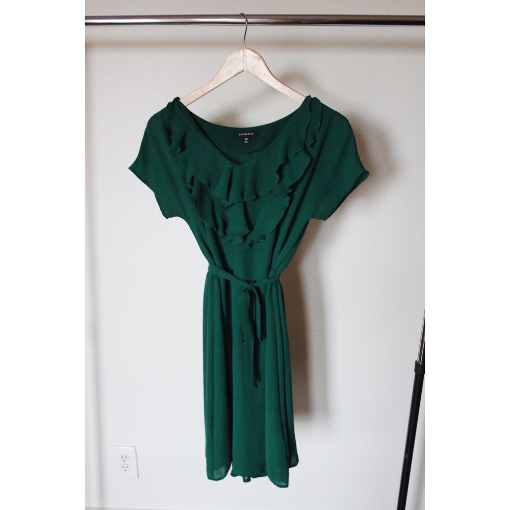 Land's End Green Dress